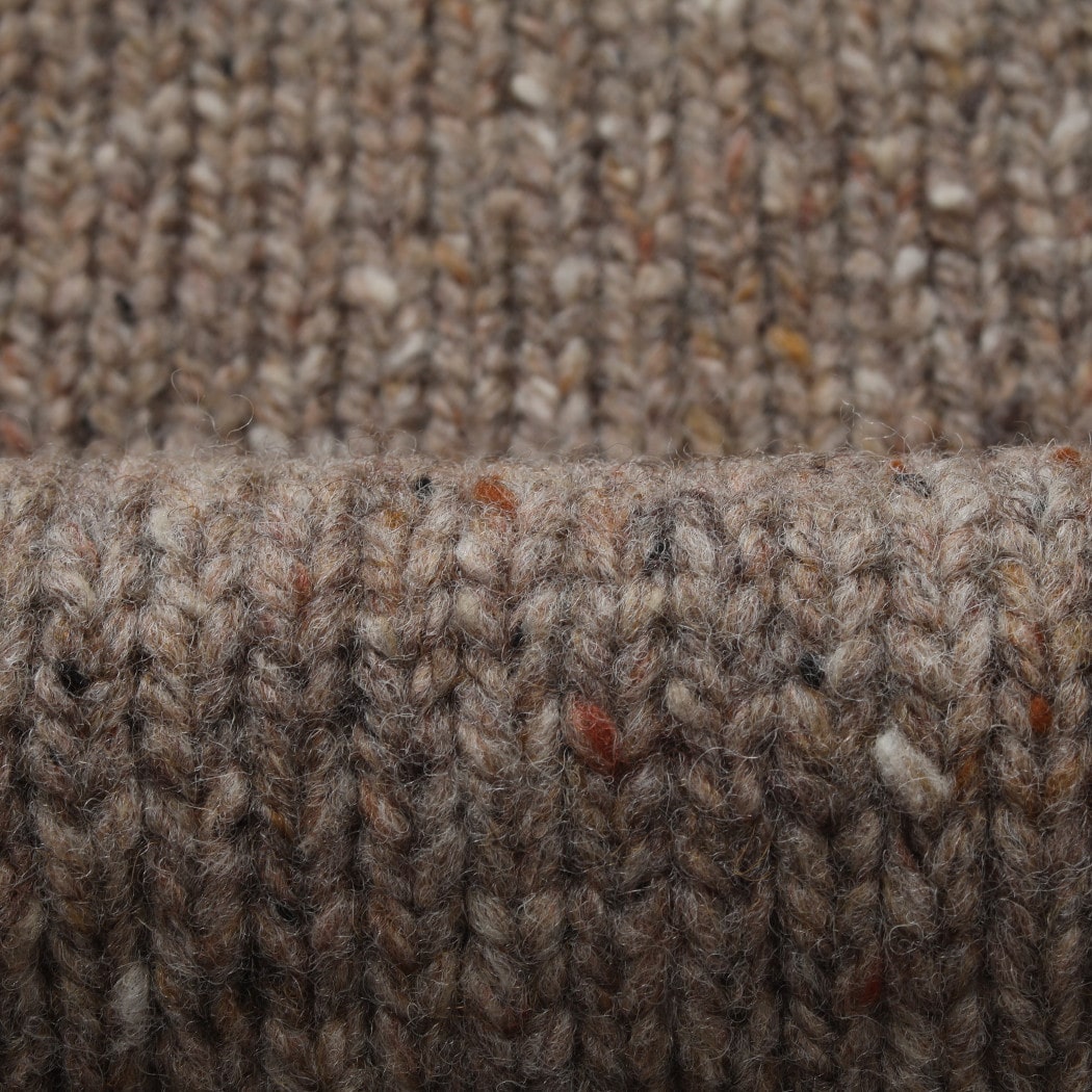 aran woollen mills アラン ウーレン ミルズ Roll Neck Sweater ツイードロールネックセーター 457 ベージュ