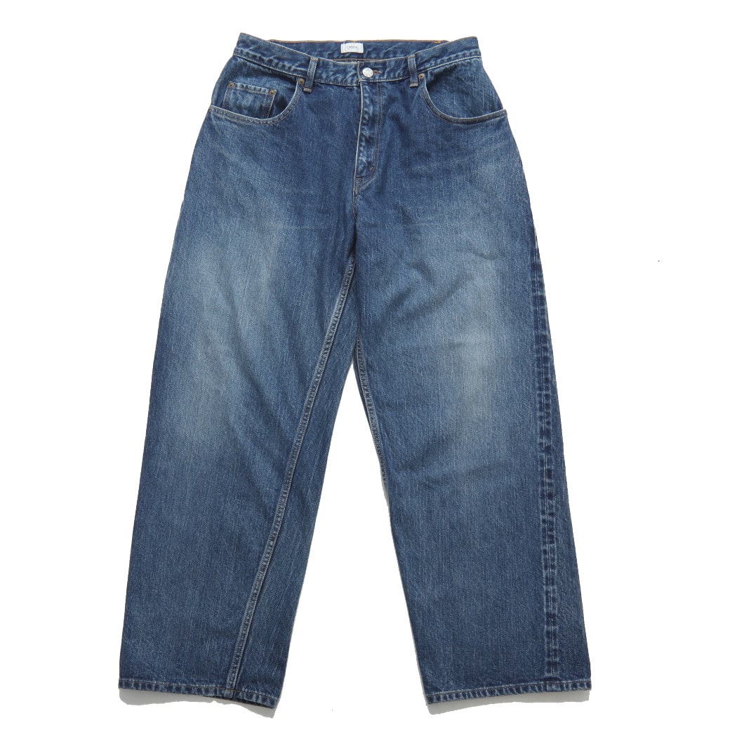 CIOTA シオタ New Baggy 5 Pocket Pants 生機 インディゴ デニム スビンコットン バギーパンツ ブルーダメージ