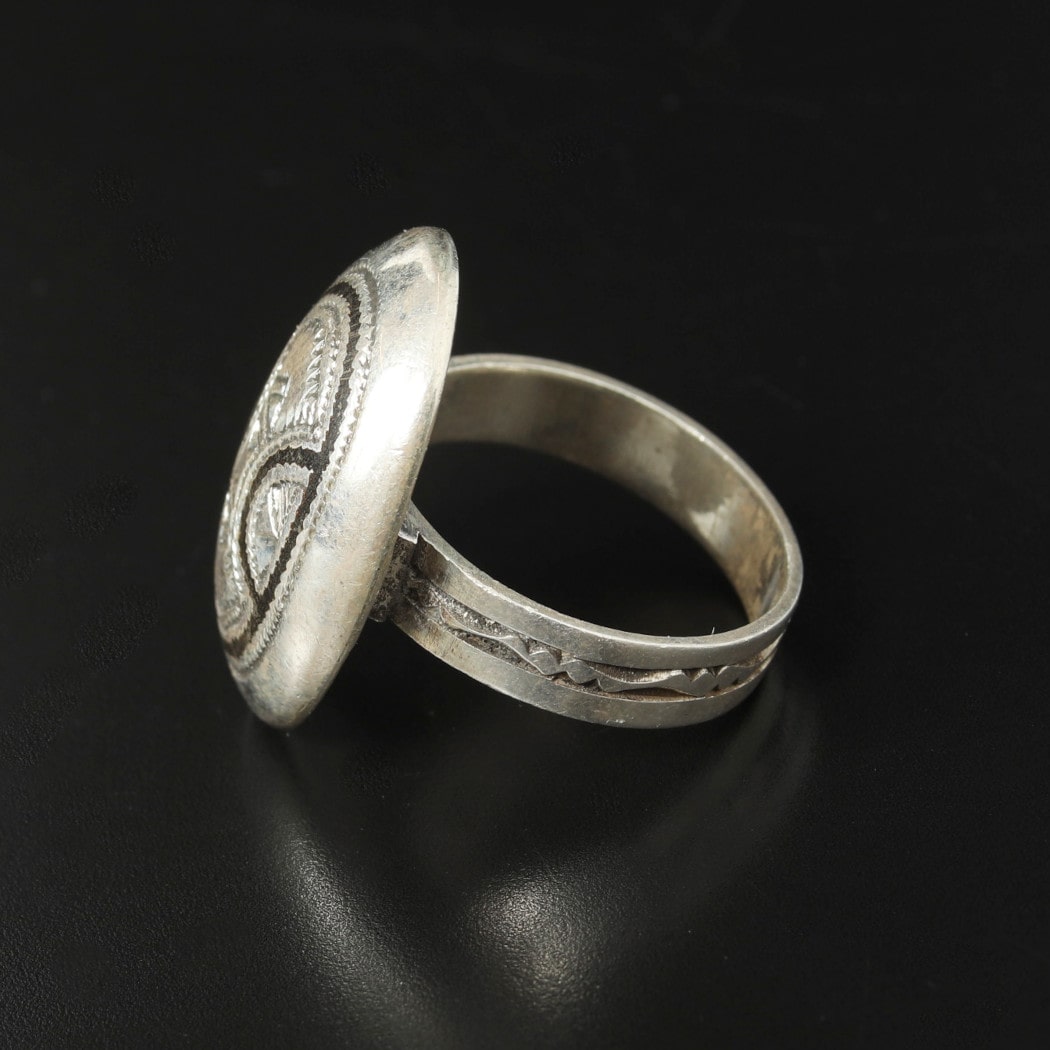 TOUAREG SILVER JEWELRY トゥアレグ シルバー ジュエリー ピュア シルバー リング C5 楕円形2 シルバー