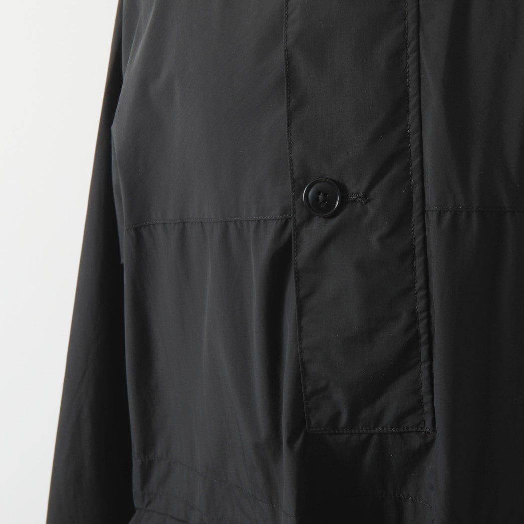 BURLAP OUTFITTER バーラップアウトフィッター ナイロン カグール アノラックパーカー ブラック CAGOULE EP BLACK
