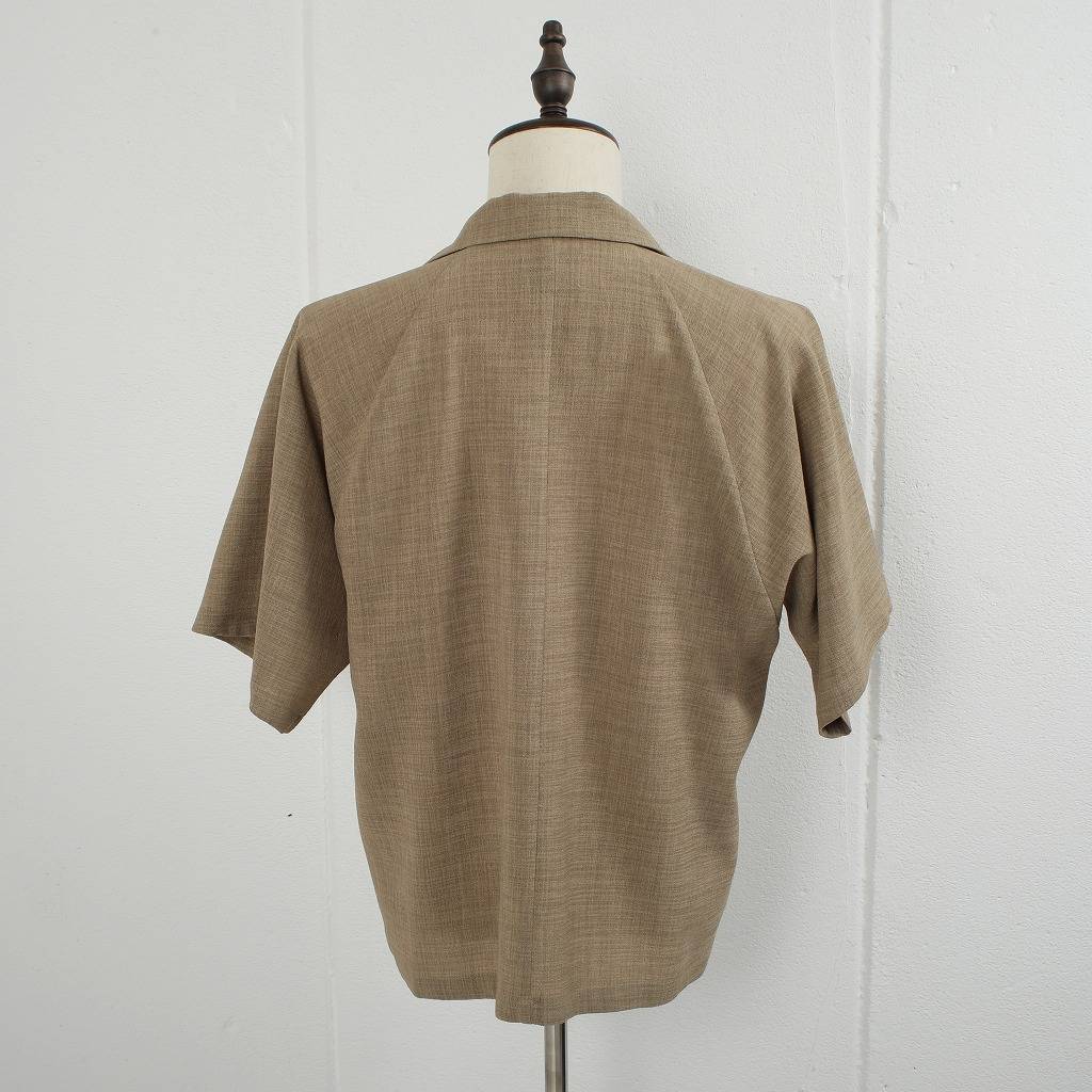 ATHA アタ オープンカラーシャツ ドライタッチ ライトブラウン DRY TOUCH OPEN COLLAR SHIRT AMBER