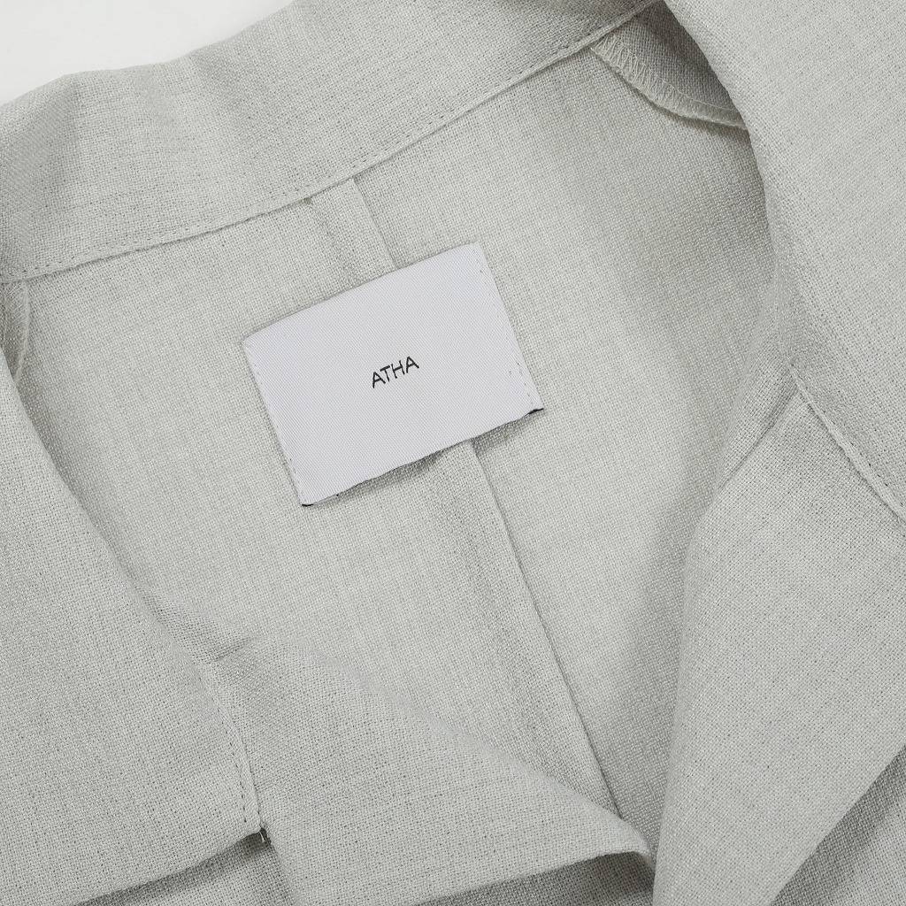 ATHA アタ オープンカラーシャツ ドライタッチ オフホワイト DRY TOUCH OPEN COLLAR SHIRT OFF