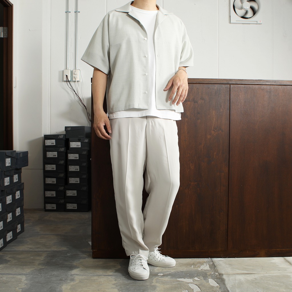 ATHA アタ オープンカラーシャツ ドライタッチ オフホワイト DRY TOUCH OPEN COLLAR SHIRT OFF