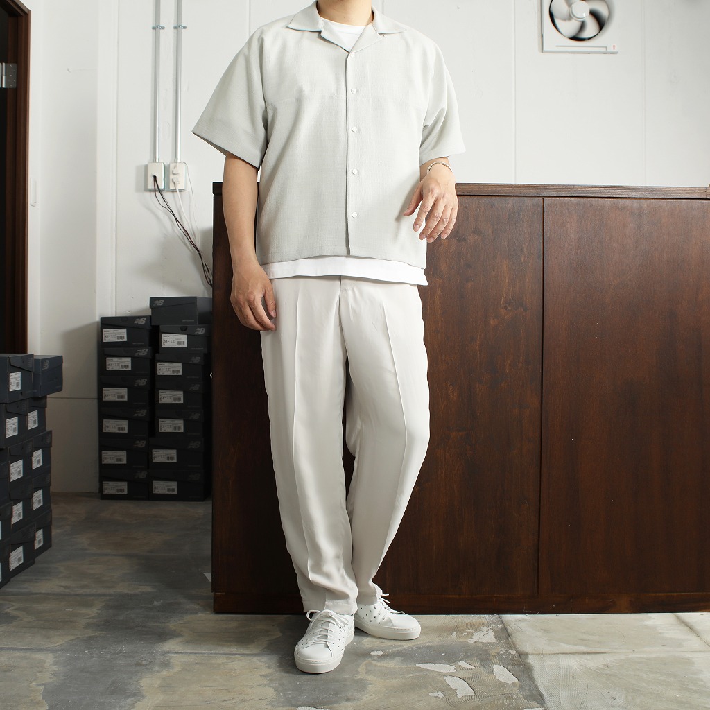 ATHA アタ オープンカラーシャツ ドライタッチ オフホワイト DRY TOUCH OPEN COLLAR SHIRT OFF
