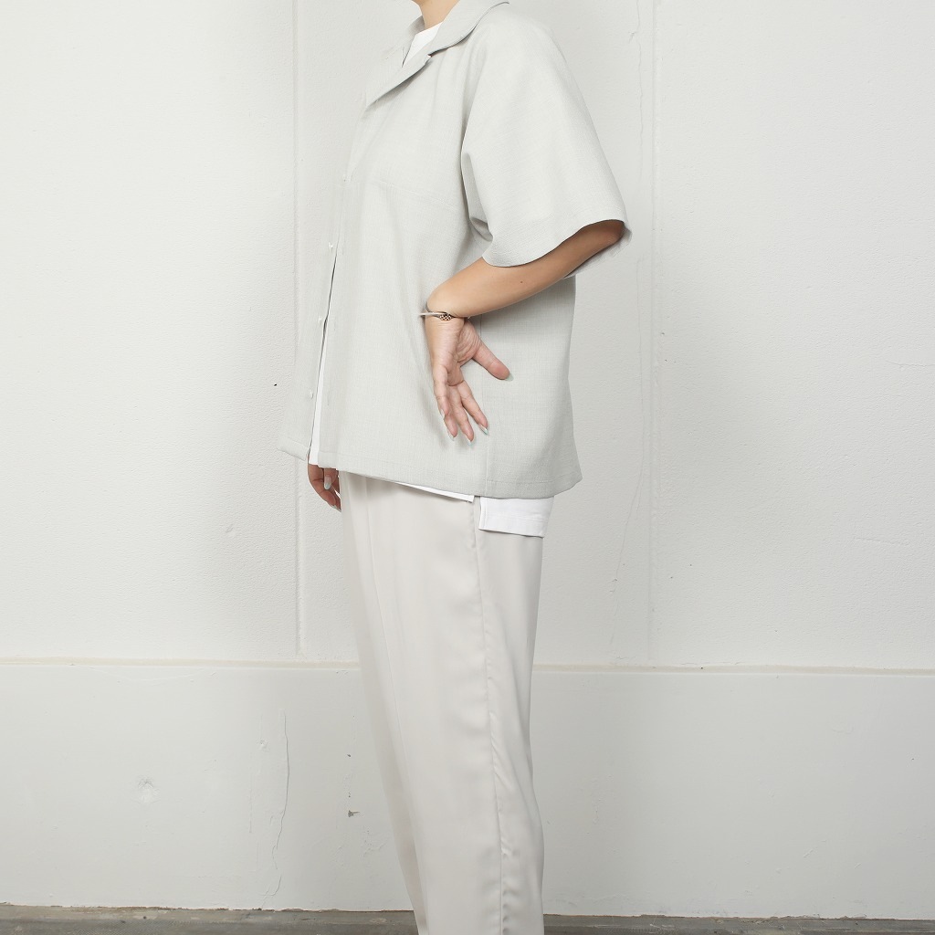 ATHA アタ オープンカラーシャツ ドライタッチ オフホワイト DRY TOUCH OPEN COLLAR SHIRT OFF