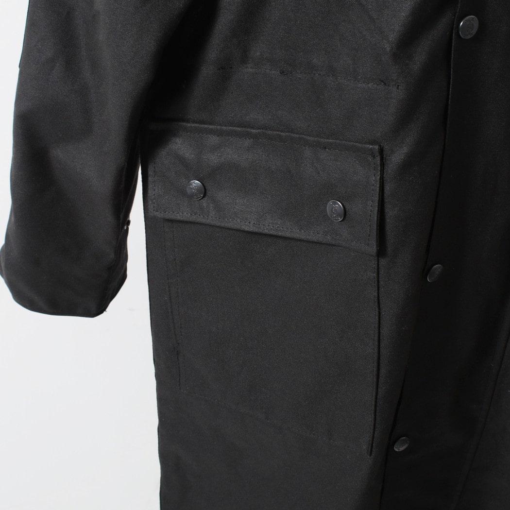 Rockall Outdoor ロッコール アウトドア Aussie Duster Waxed Coat ワックスコットン オージーダスターコート ブラック