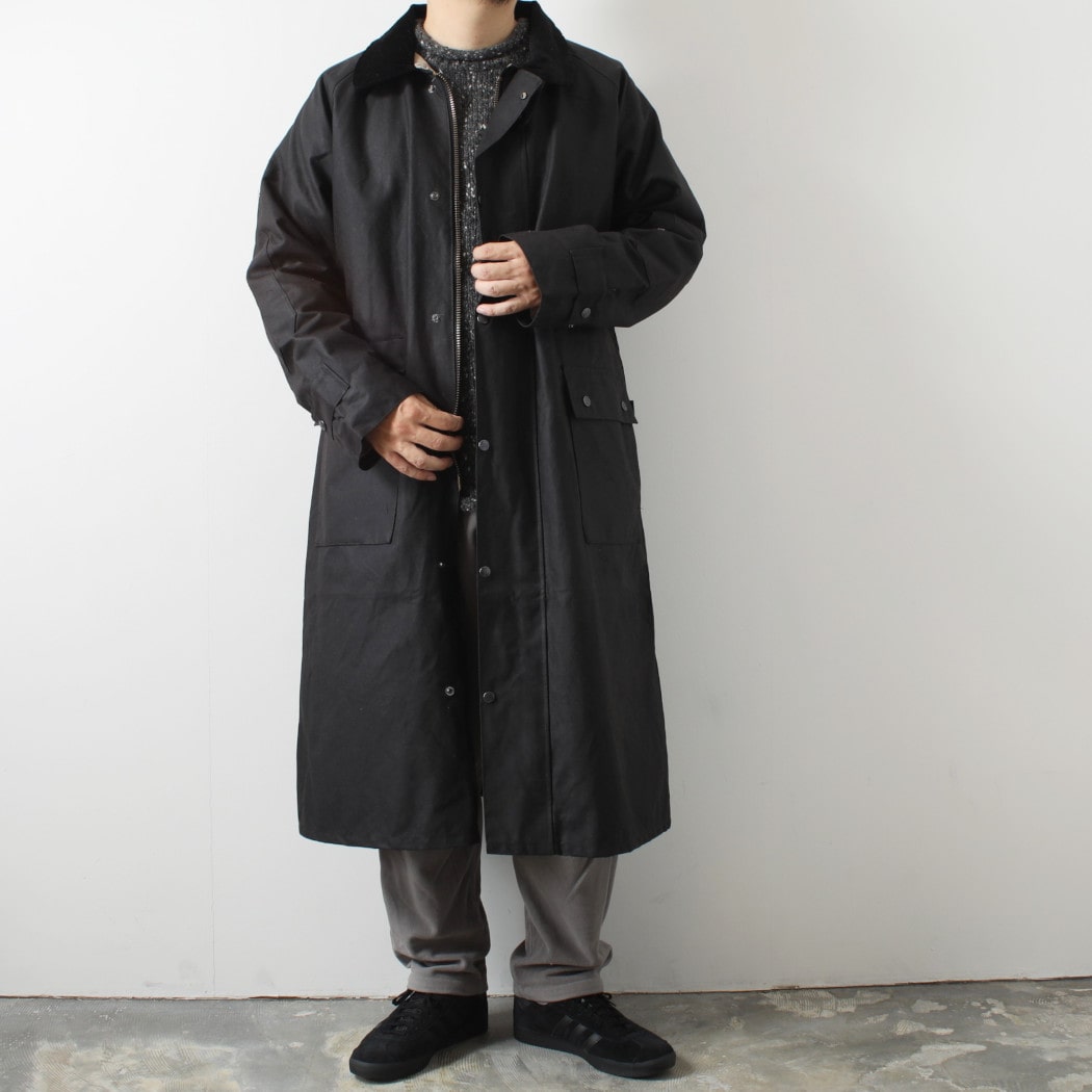 Rockall Outdoor ロッコール アウトドア Aussie Duster Waxed Coat ワックスコットン オージーダスターコート ブラック