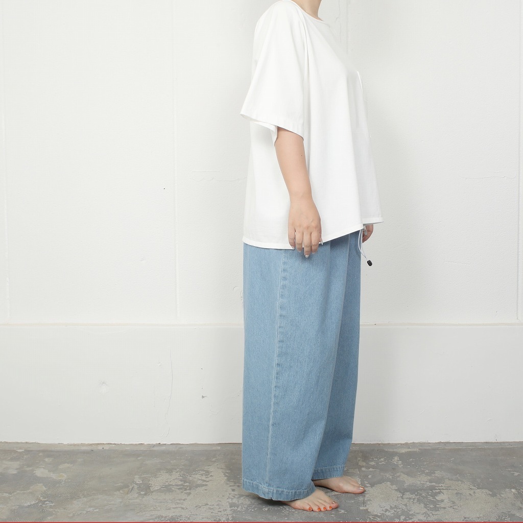 ATHA アタ ボートネック シャツ カットソー ホワイト OVERSIZED SOLID BRETON SHIRT OFF