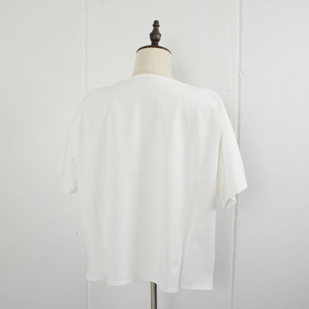 ATHA アタ ボートネック シャツ カットソー ホワイト OVERSIZED SOLID BRETON SHIRT OFF