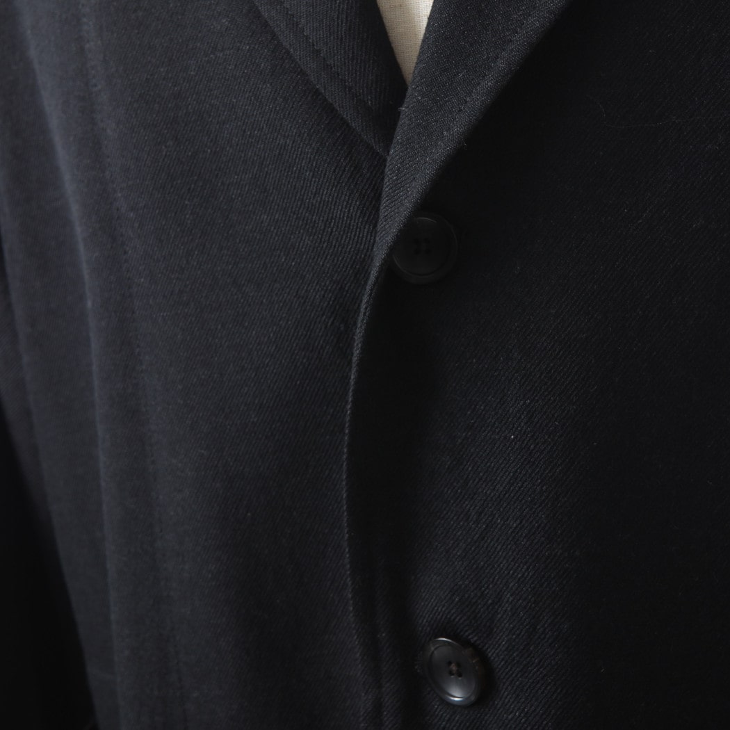 marka マーカ  ウールサージ ワッシャータンブラー ホスピタルジャケット シャンブレーブラック HOSPITAL JACKET CHAMBRAY BLACK