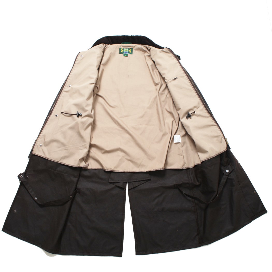 Rockall Outdoor Aussie Duster Waxed Coat ロッコール アウトドア ワックスコットン オージーダスターコート ブラウン