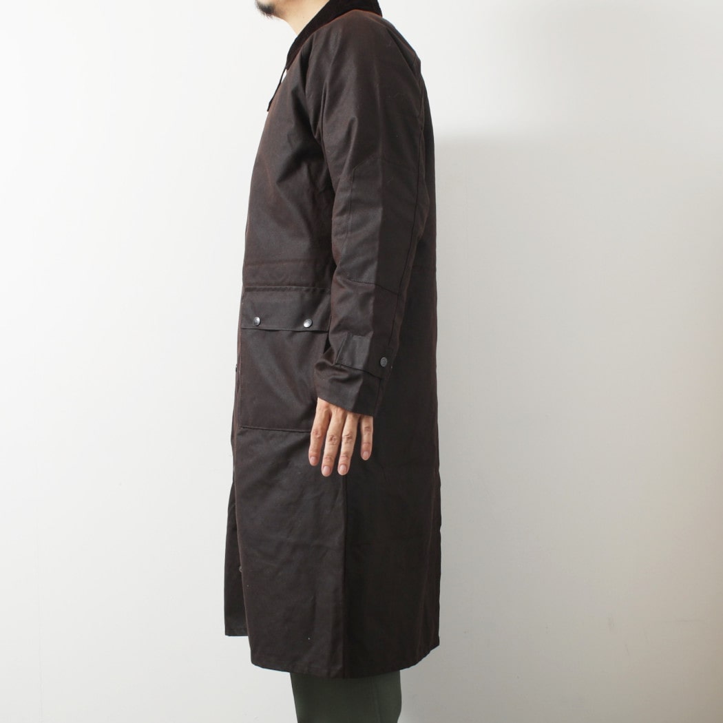 Rockall Outdoor Aussie Duster Waxed Coat ロッコール アウトドア ワックスコットン オージーダスターコート ブラウン