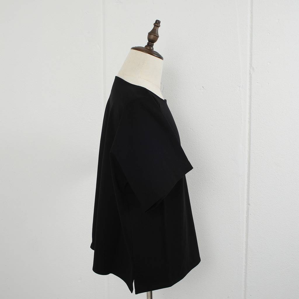 ATHA アタ ボートネック シャツ カットソー ブラック OVERSIZED SOLID BRETON SHIRT BLACK