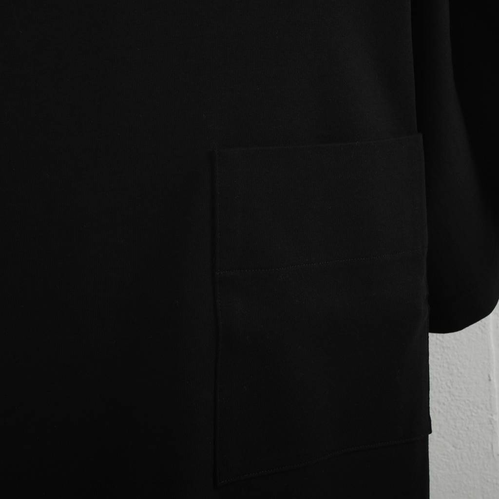 ATHA アタ ボートネック シャツ カットソー ブラック OVERSIZED SOLID BRETON SHIRT BLACK