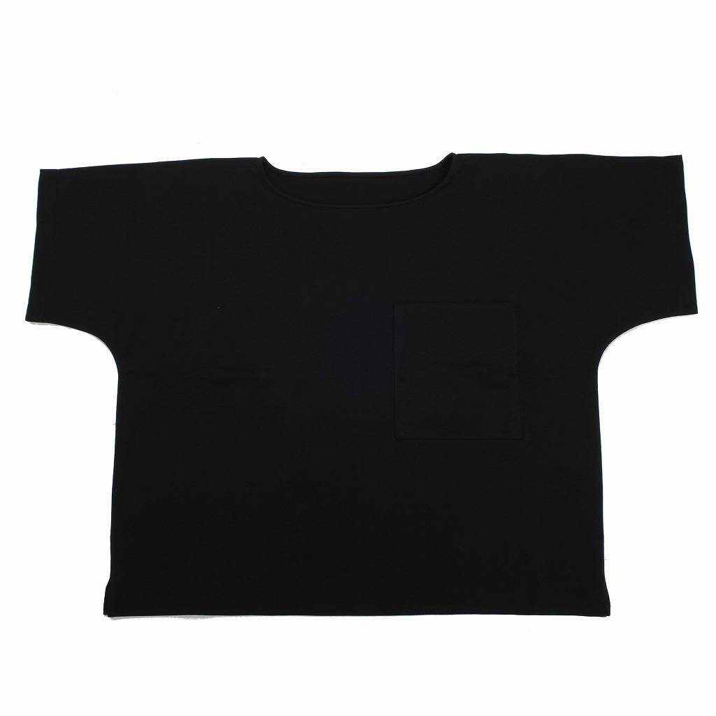 ATHA アタ ボートネック シャツ カットソー ブラック OVERSIZED SOLID BRETON SHIRT BLACK