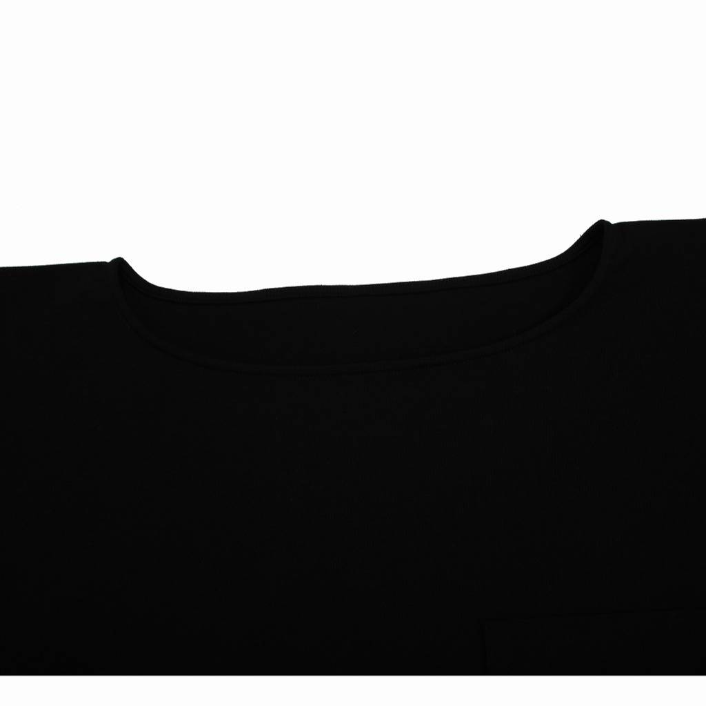ATHA アタ ボートネック シャツ カットソー ブラック OVERSIZED SOLID BRETON SHIRT BLACK