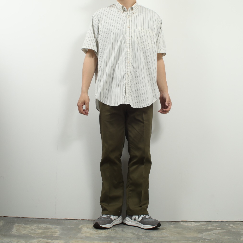 ジムフレックス GYMPHLEX 半袖 ボタンダウンシャツ オーバー