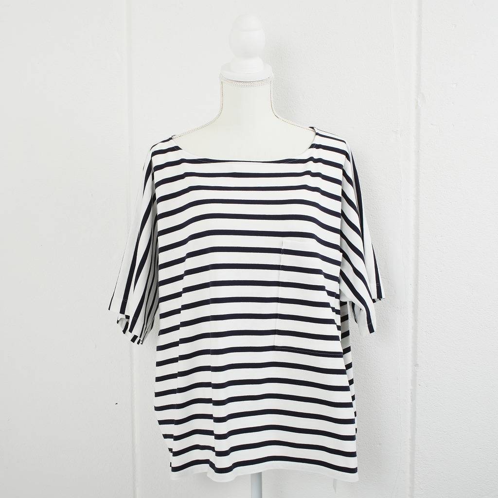ATHA アタ ボートネック シャツ カットソー ボーダー OVERSIZED BORDER BRETON SHIRT BORDER