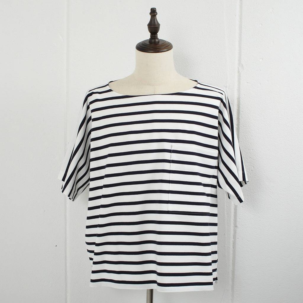 ATHA アタ ボートネック シャツ カットソー ボーダー OVERSIZED BORDER BRETON SHIRT BORDER