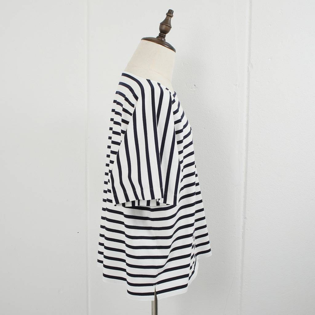 ATHA アタ ボートネック シャツ カットソー ボーダー OVERSIZED BORDER BRETON SHIRT BORDER