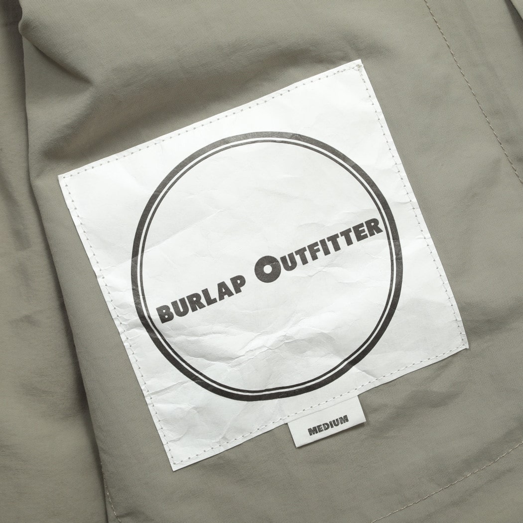 BURLAP OUTFITTER バーラップアウトフィッター サプレックスナイロン ペン ジャケット ライトウエイト グレージュ PEN JACKET BRINDLE