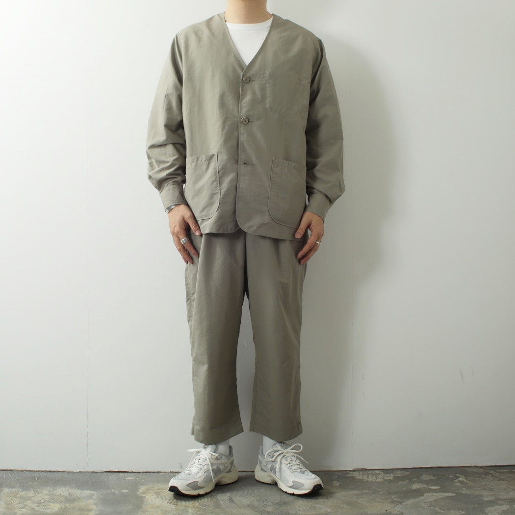 BURLAP OUTFITTER バーラップアウトフィッター サプレックスナイロン ペン ジャケット ライトウエイト グレージュ PEN JACKET BRINDLE