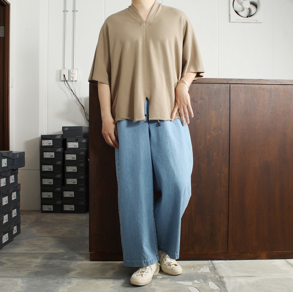 ATHA アタ カフタンシャツ ブラウン COMBED FRENCH TERRY KAFTAN H/S BROWN