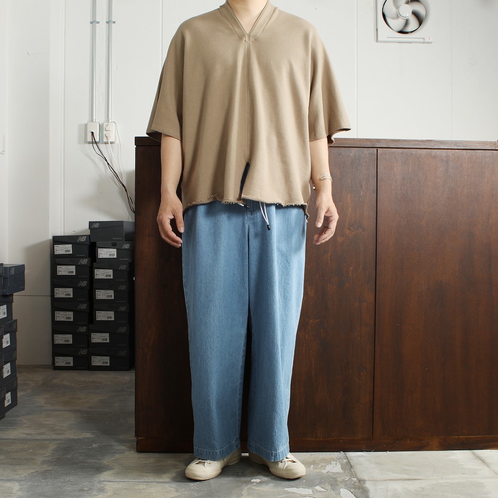 ATHA アタ カフタンシャツ ブラウン COMBED FRENCH TERRY KAFTAN H/S BROWN