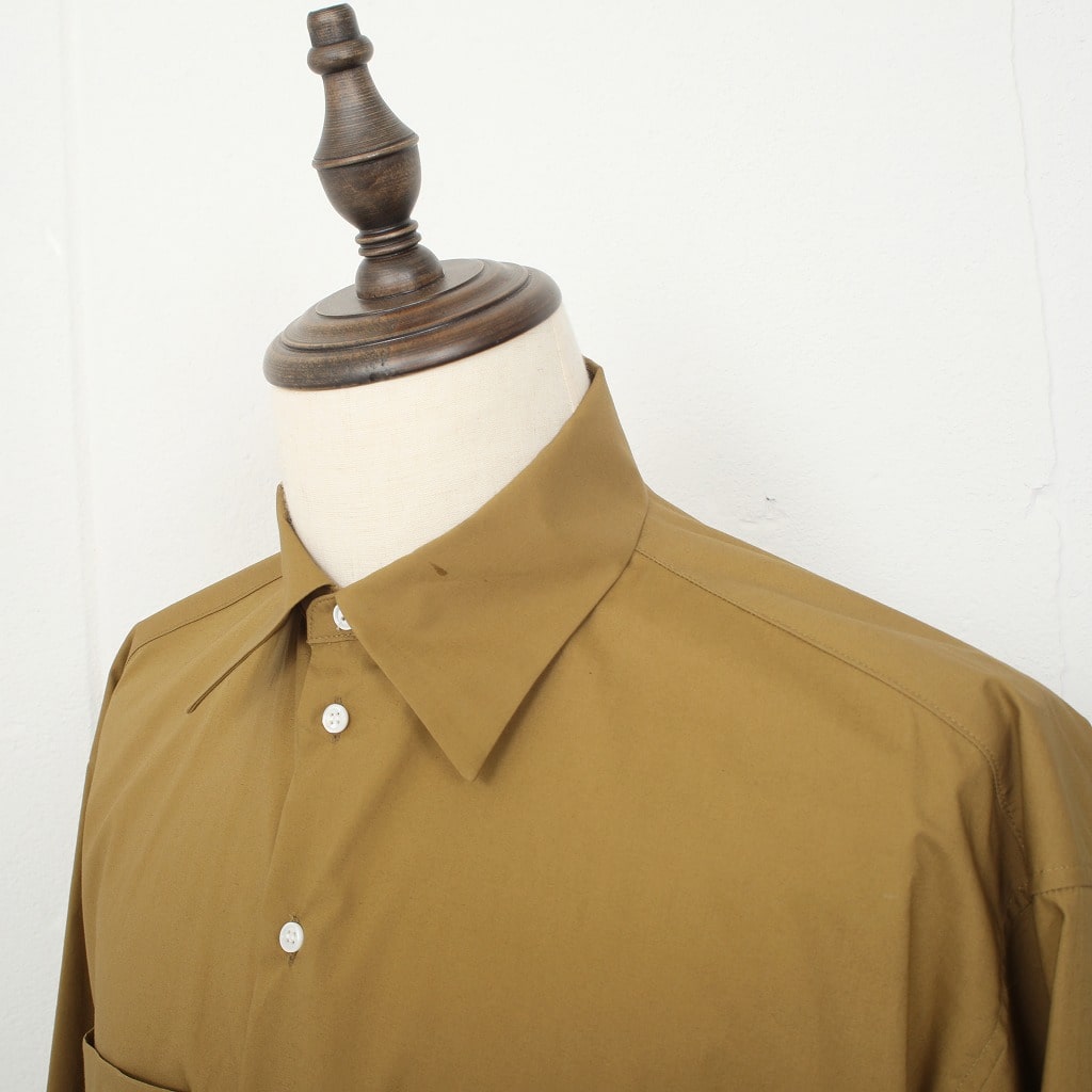 ATHA アタ ロングシャツ スビンコットン フリーサイズ オリーブ120/2