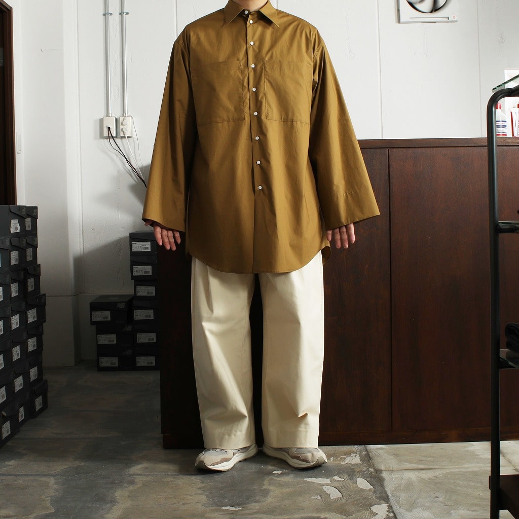 新品 ATHA SUVIN COTTON LONG SHIRTS ロングシャツ ATHA アタ ロングシャツ 120/2 SUVIN COTTON LONG SHIRTS BEG
