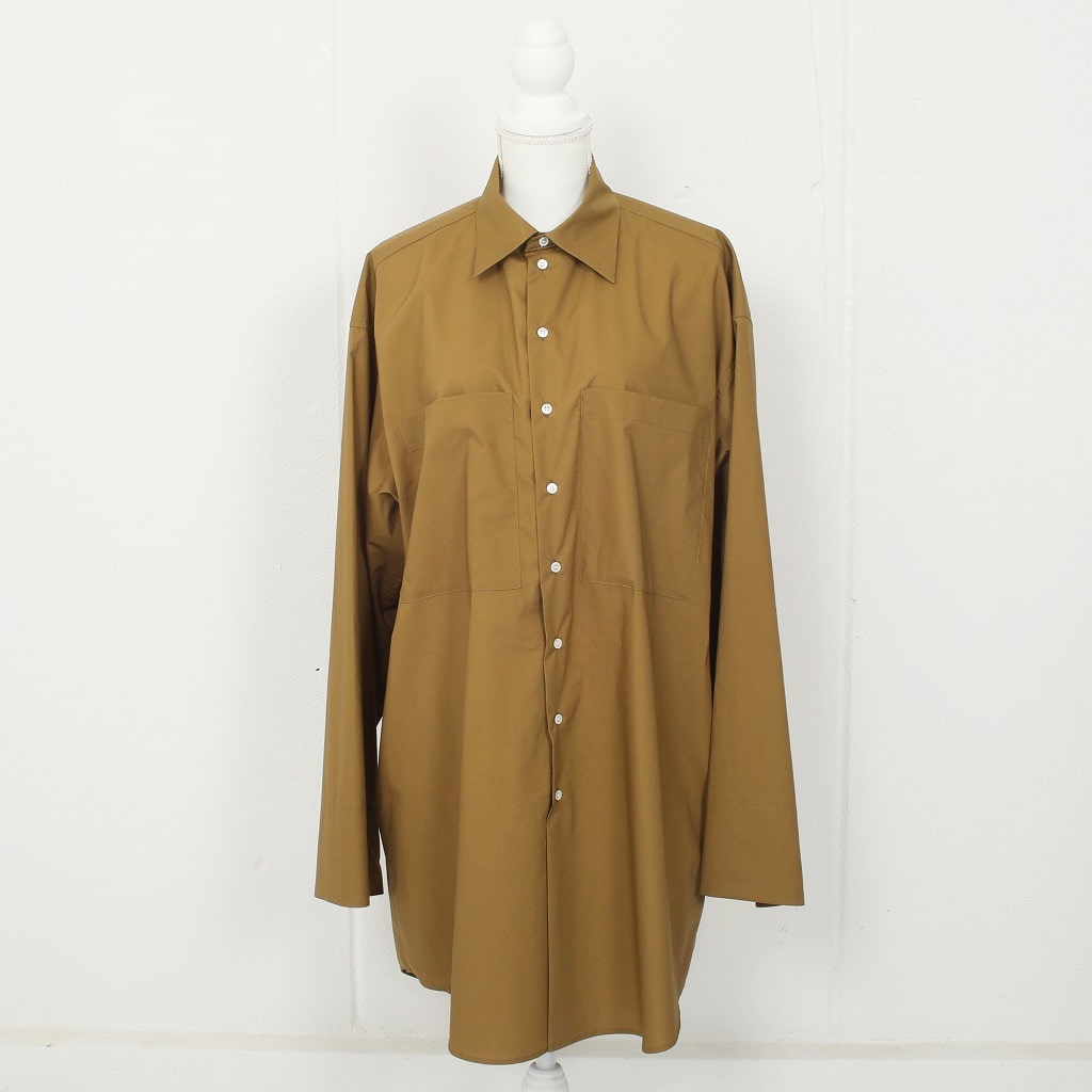 ATHA アタ ロングシャツ スビンコットン フリーサイズ オリーブ120/2