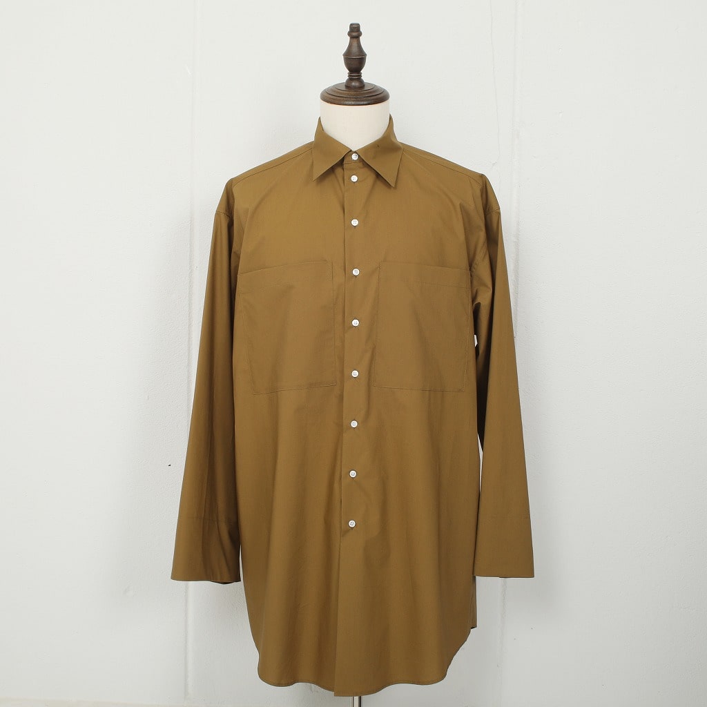 ATHA アタ ロングシャツ スビンコットン フリーサイズ オリーブ120/2 SUVIN COTTON LONG SHIRTS OLIVE