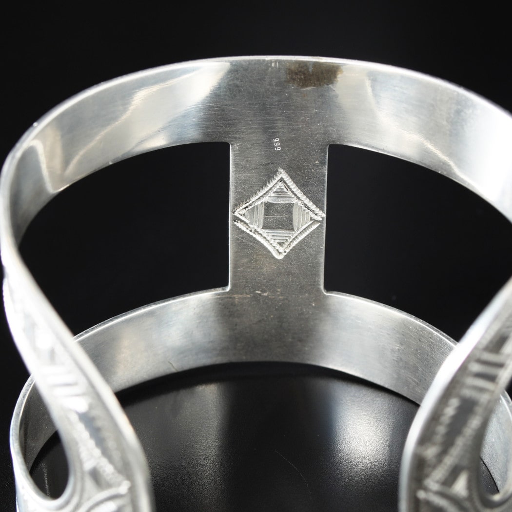 TOUAREG SILVER JEWELRY トゥアレグ シルバー ジュエリー シルバーバングル H型 シルバー