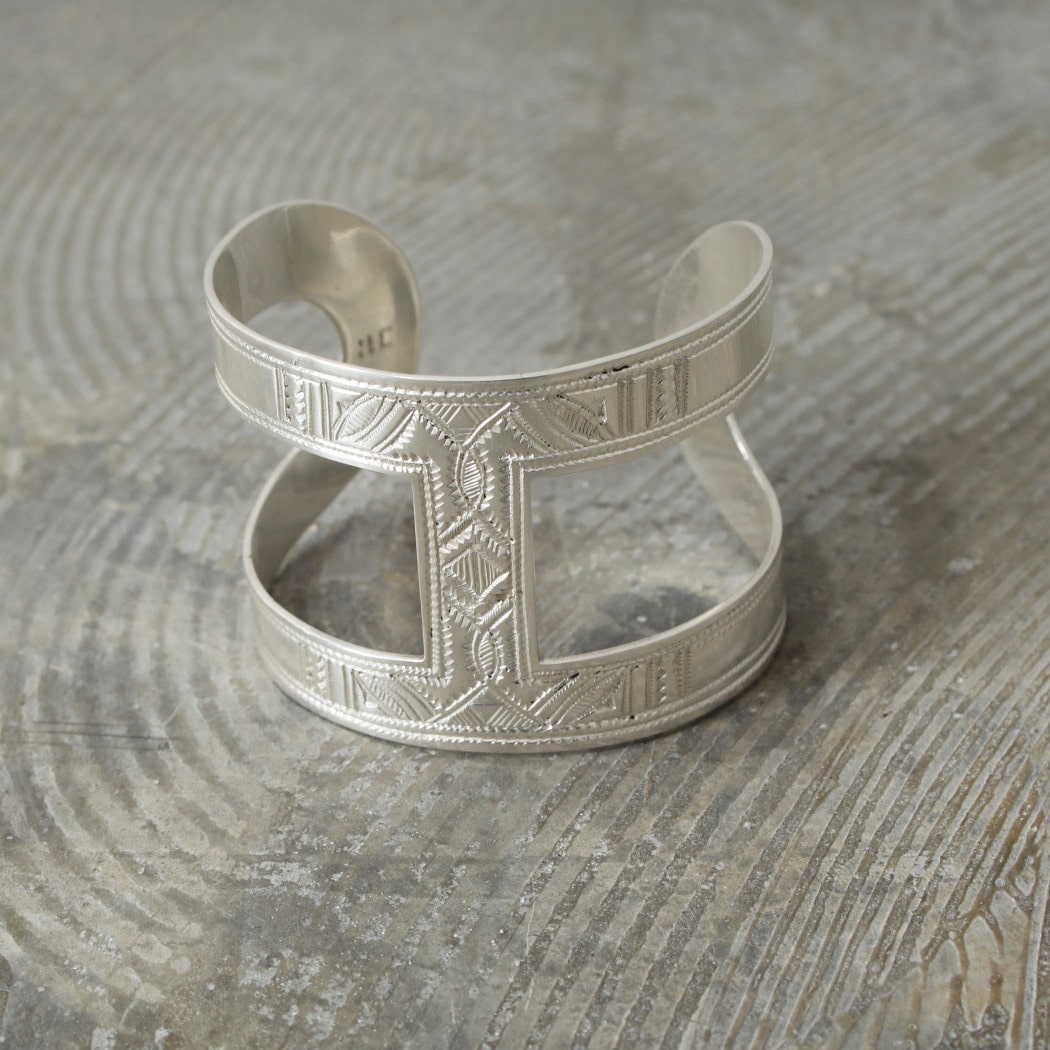 TOUAREG SILVER JEWELRY トゥアレグ シルバー ジュエリー シルバーバングル H型 シルバー
