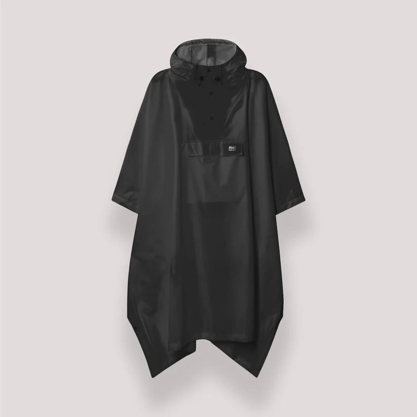 MAC IN A SAC マックインアサック ユニセックス パッカブル ウォータープルーフ ポンチョ ブラック