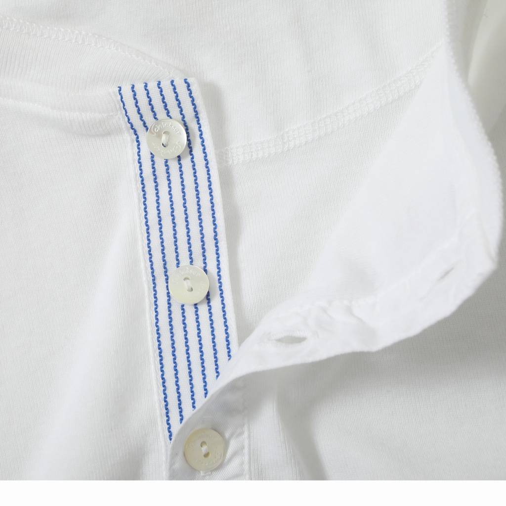 Schiesser シーサー コットンフライス ヘンリーネックカットソー Karl-Heinz shirt1/2 henry