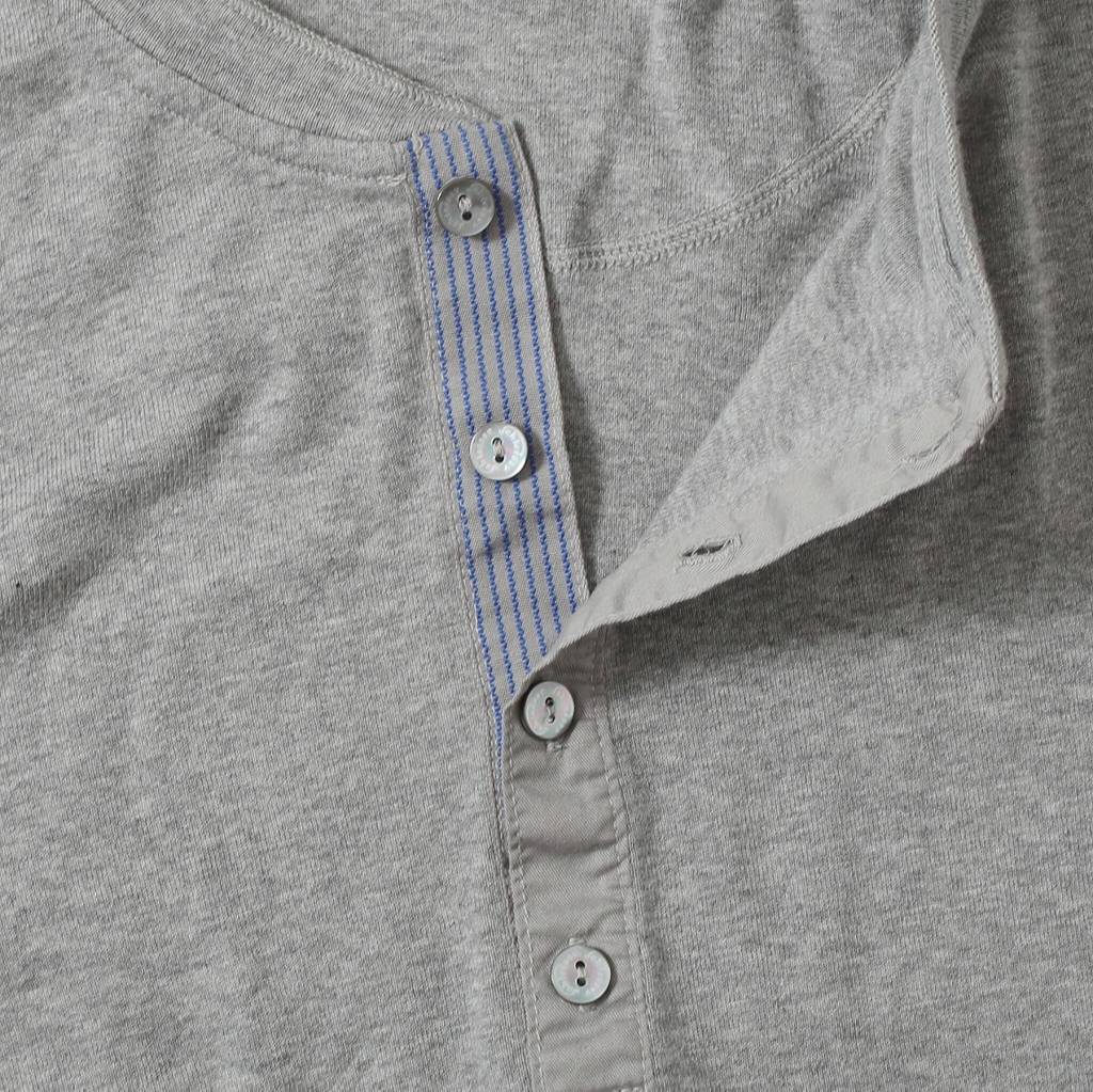 Schiesser シーサー コットンフライス ヘンリーネックカットソー Karl-Heinz shirt1/2 henry