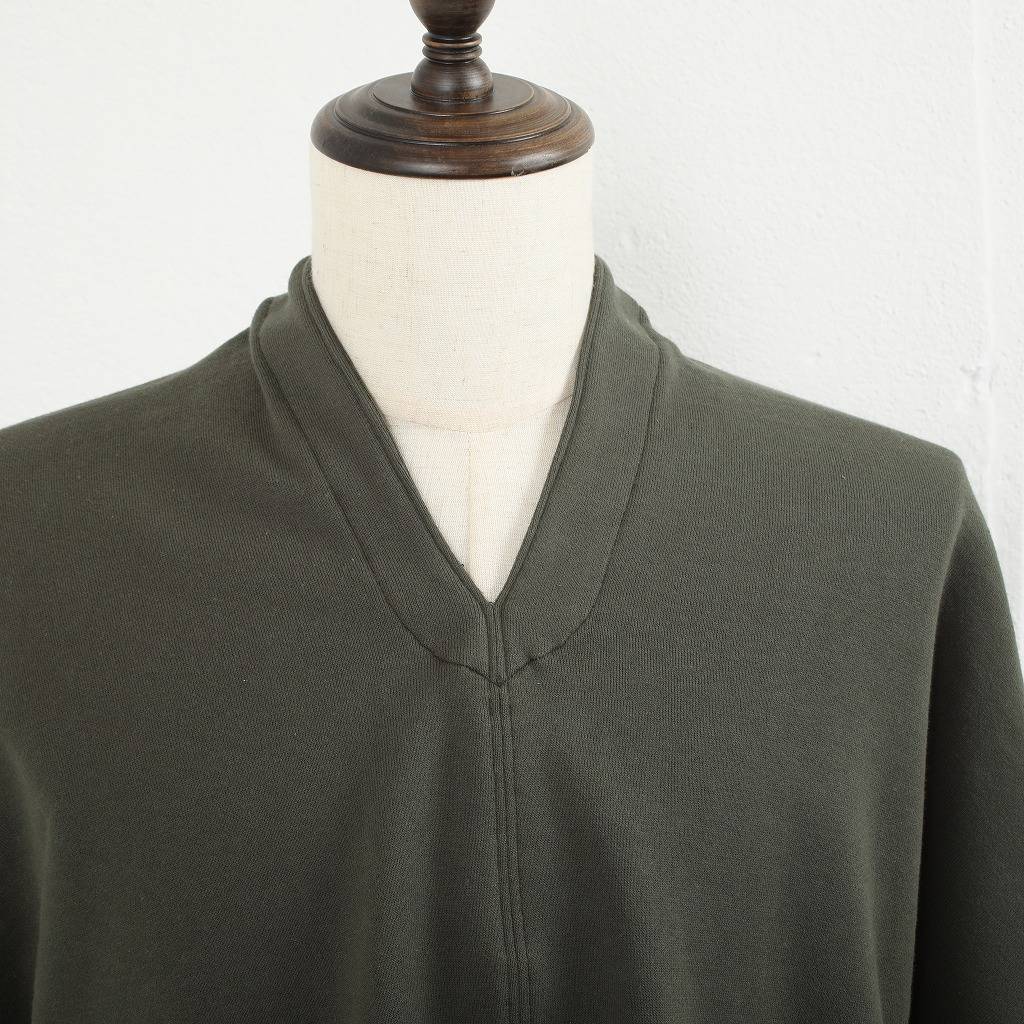 ATHA アタ カフタンシャツ カーキ COMBED FRENCH TERRY KAFTAN H/S KHAKI
