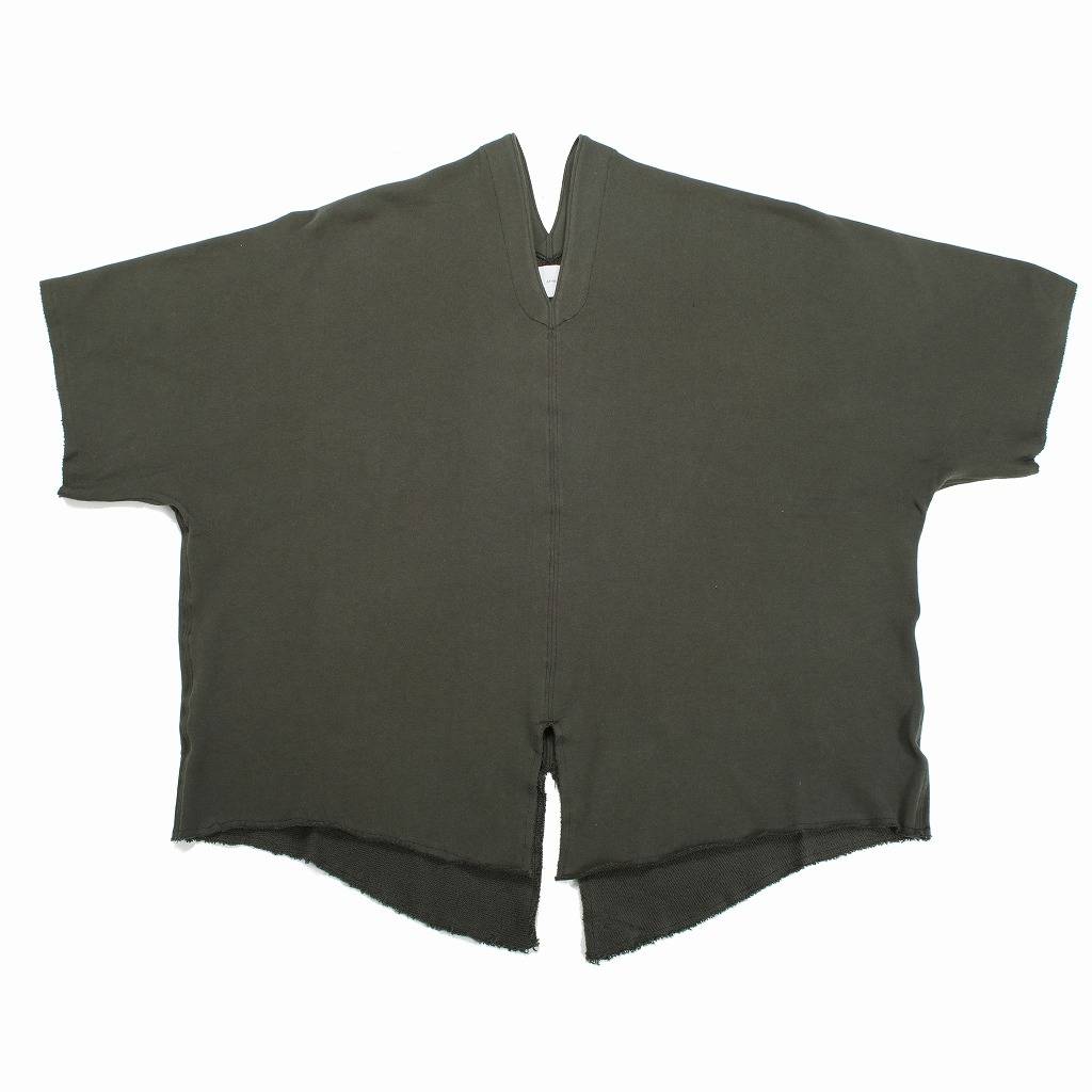 ATHA アタ カフタンシャツ カーキ COMBED FRENCH TERRY KAFTAN H/S KHAKI