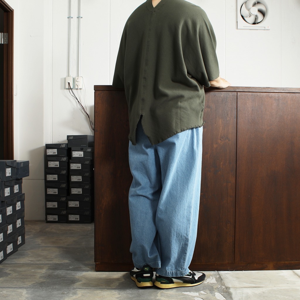 ATHA アタ カフタンシャツ カーキ COMBED FRENCH TERRY KAFTAN H/S KHAKI