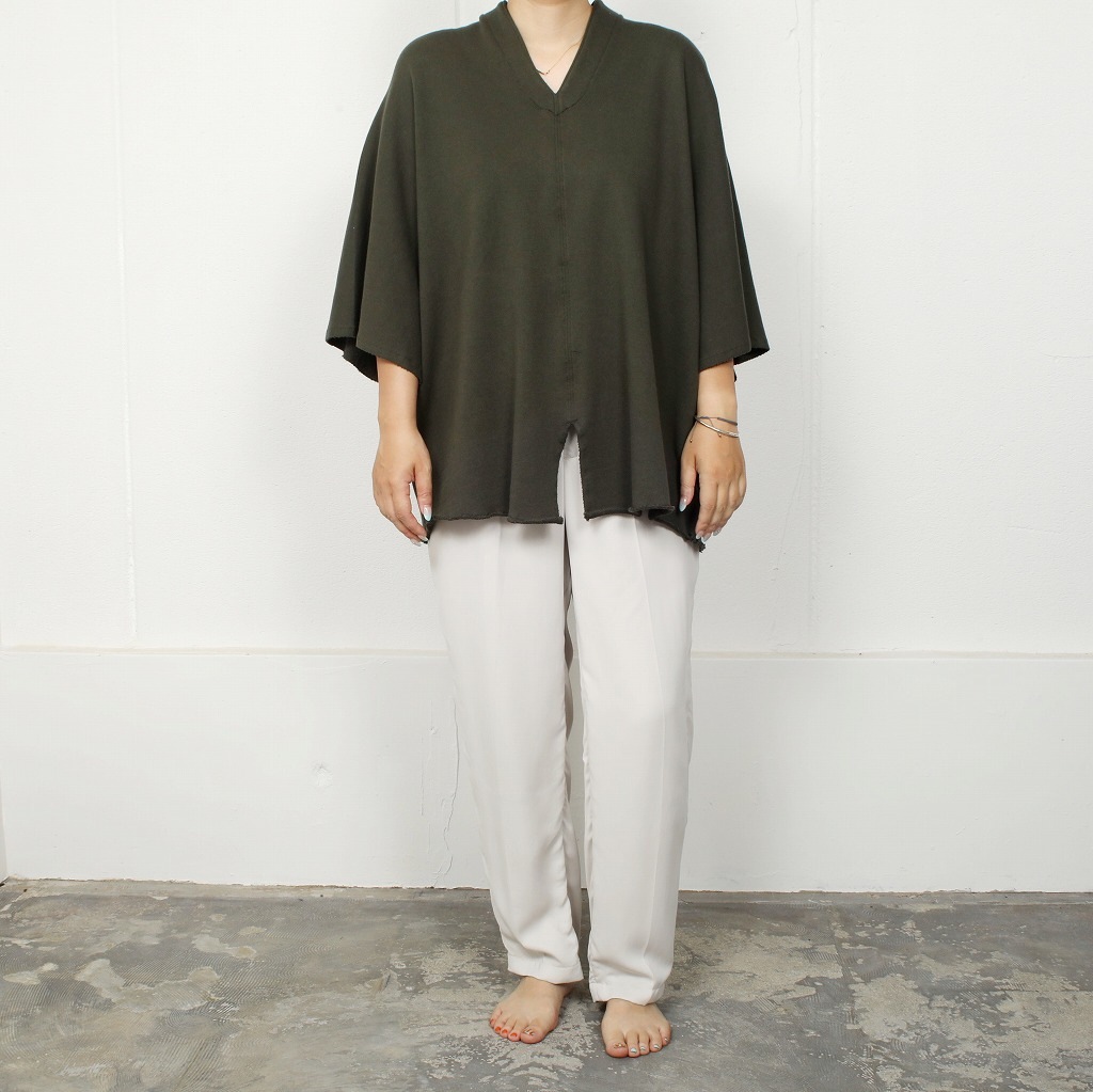 ATHA アタ カフタンシャツ カーキ COMBED FRENCH TERRY KAFTAN H/S KHAKI