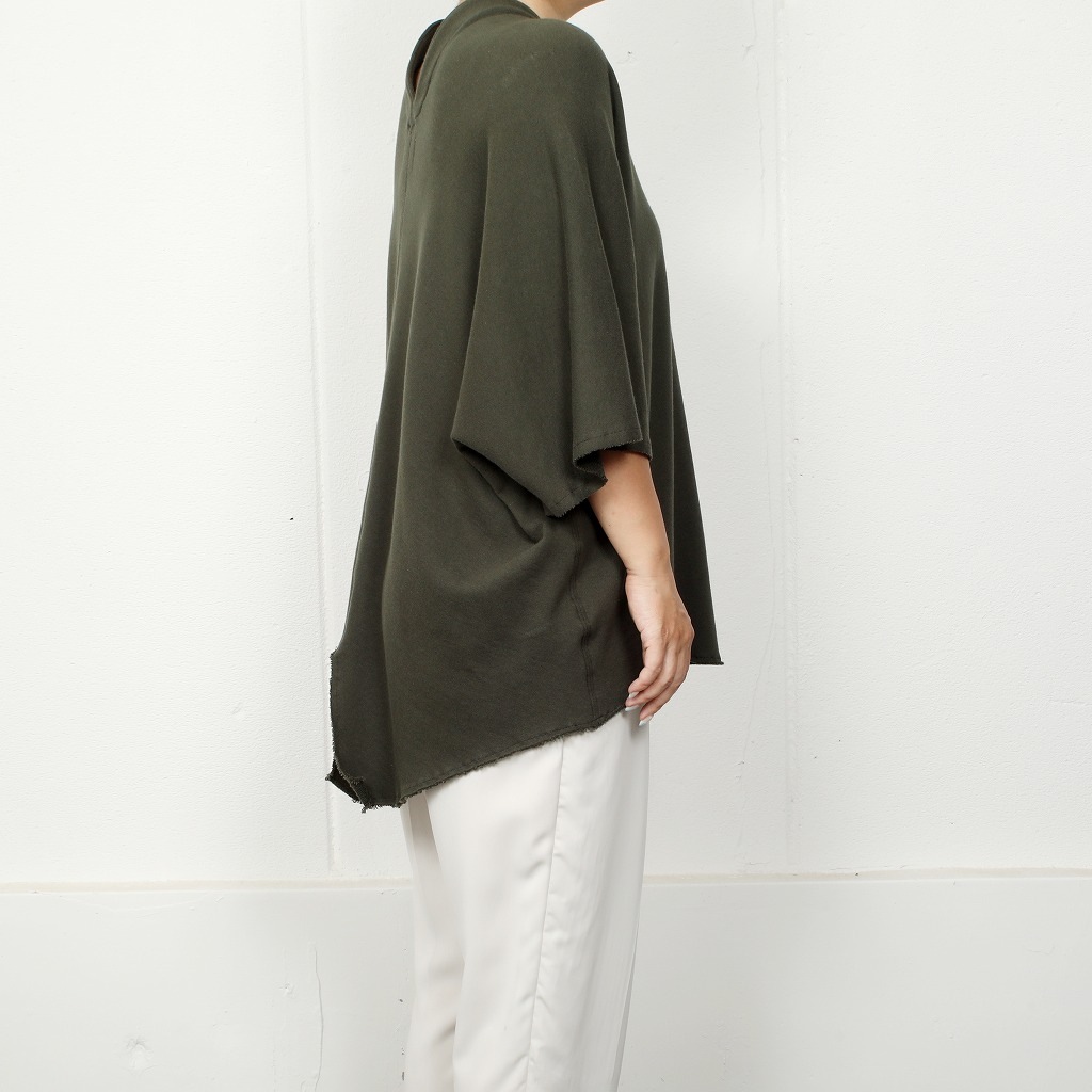 ATHA アタ カフタンシャツ カーキ COMBED FRENCH TERRY KAFTAN H/S KHAKI