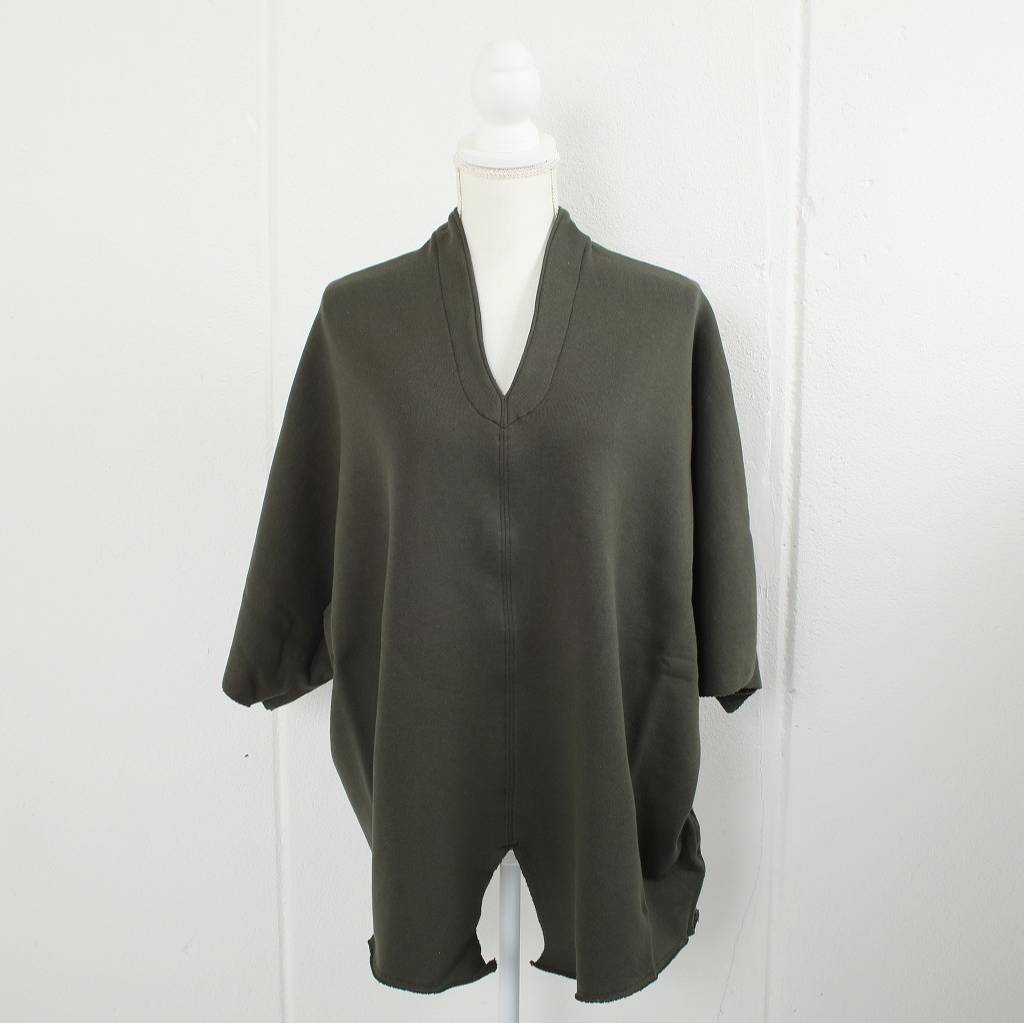 ATHA アタ カフタンシャツ カーキ COMBED FRENCH TERRY KAFTAN H/S KHAKI