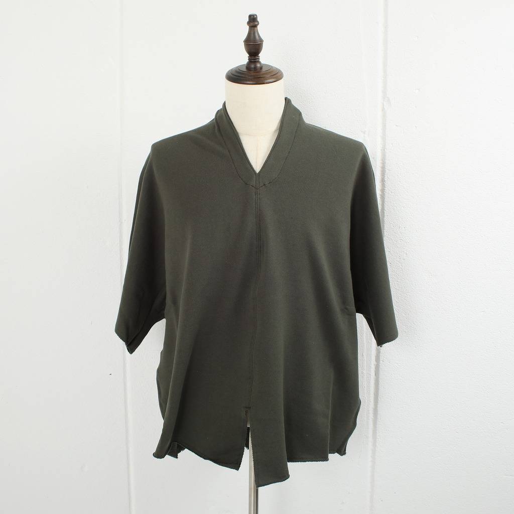 ATHA アタ カフタンシャツ カーキ COMBED FRENCH TERRY KAFTAN H/S KHAKI