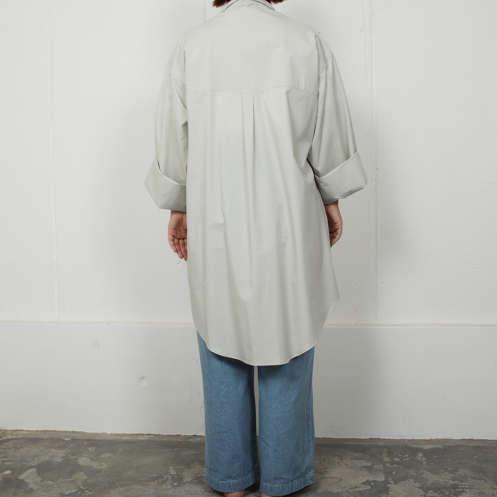 ATHA アタ ロングシャツ スビンコットン フリーサイズ ライトグレー 120/2 SUVIN COTTON LONG SHIRTS GRAY