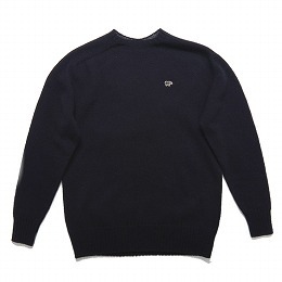 SCYE BASICS サイ ベーシックス ニット セーター シェットランドウール クルーネックShetland Wool Crew Neck Sweater ネイビー