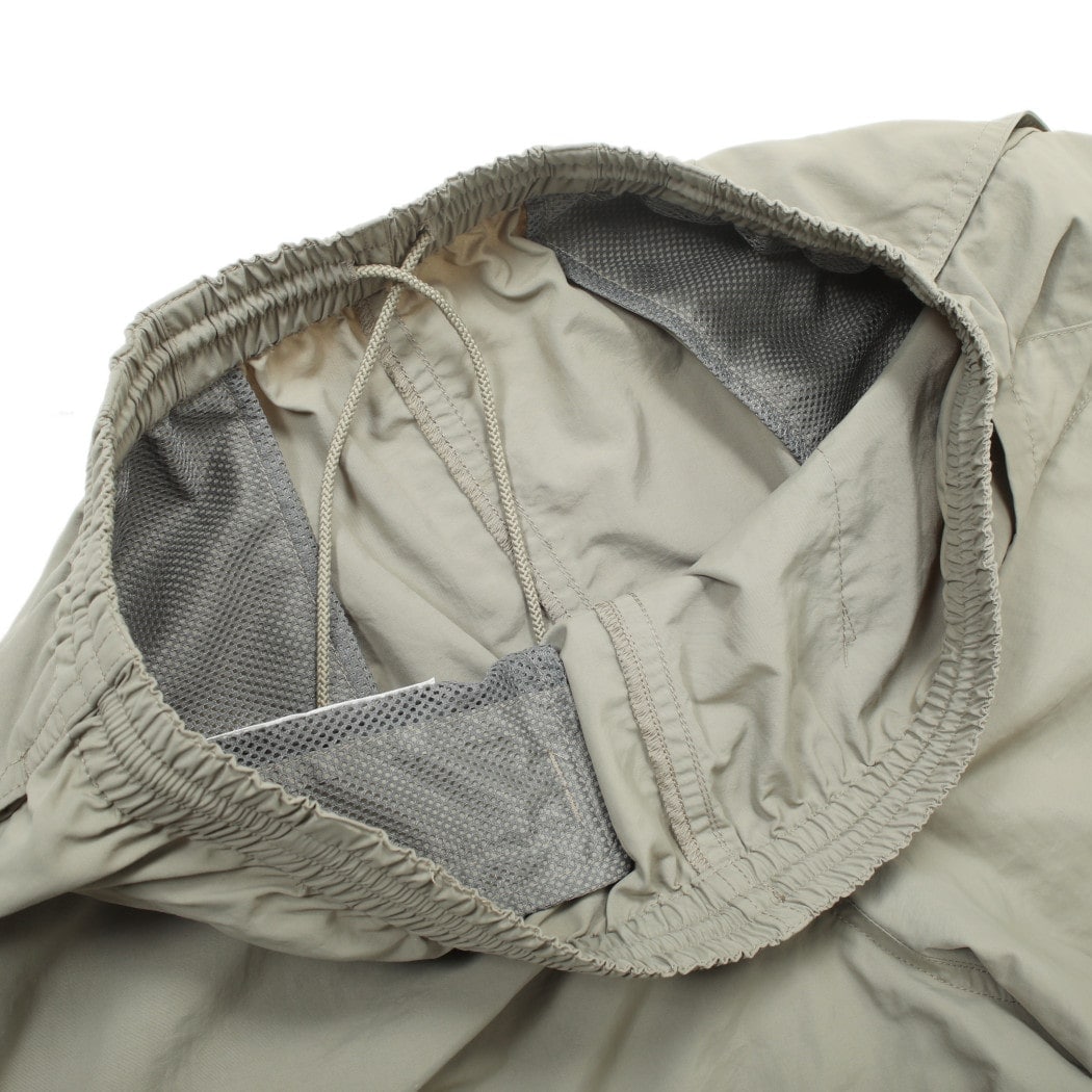 BURLAP OUTFITTER バーラップアウトフィッター サプレックスナイロン トラックパンツ グレージュ TRACK PANT BRINDLE