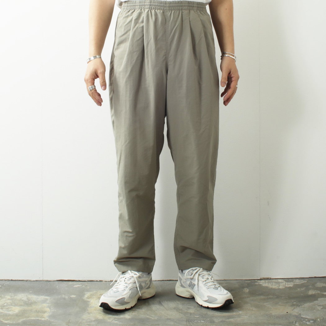BURLAP OUTFITTER バーラップアウトフィッター サプレックスナイロン トラックパンツ グレージュ TRACK PANT BRINDLE