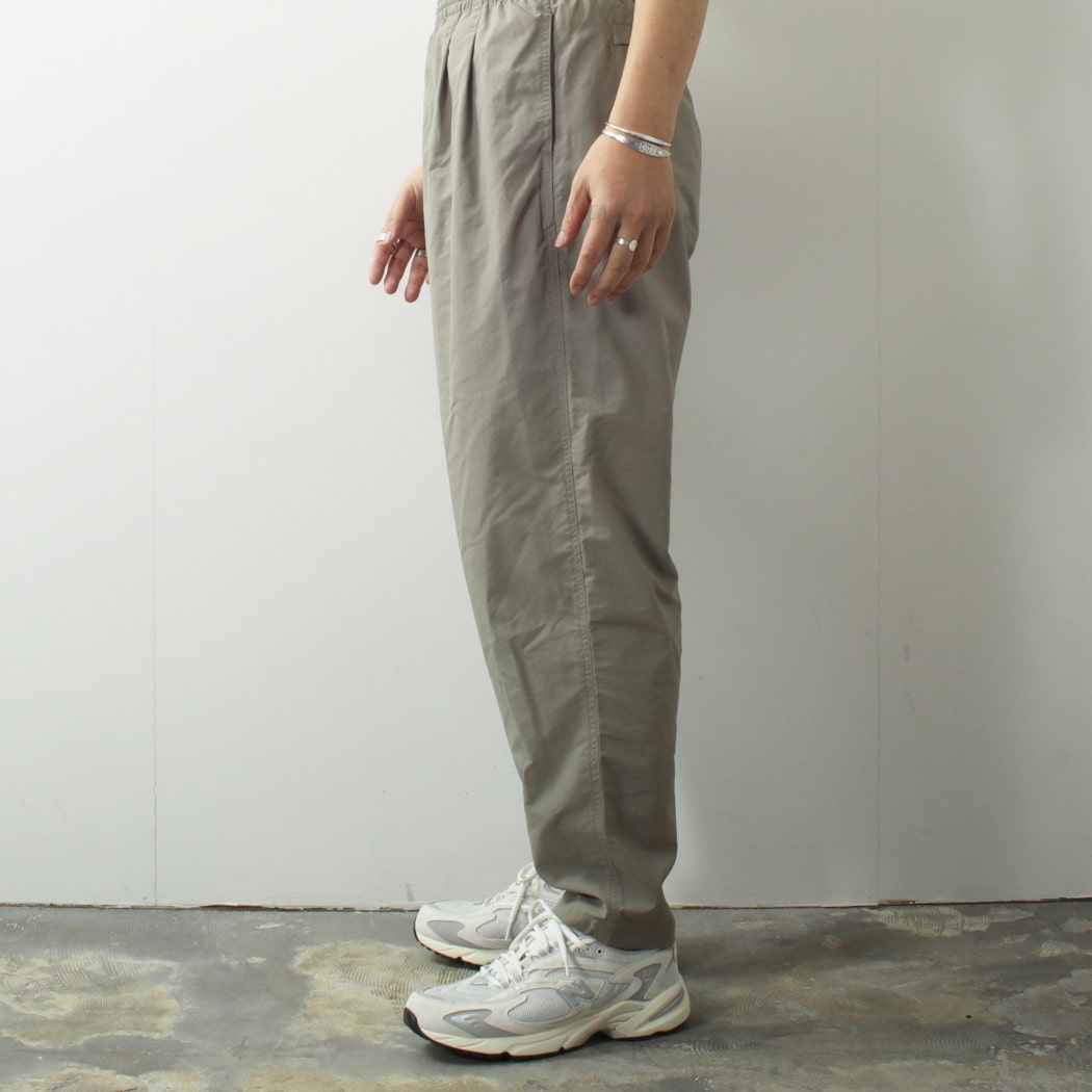 BURLAP OUTFITTER バーラップアウトフィッター サプレックスナイロン トラックパンツ グレージュ TRACK PANT BRINDLE