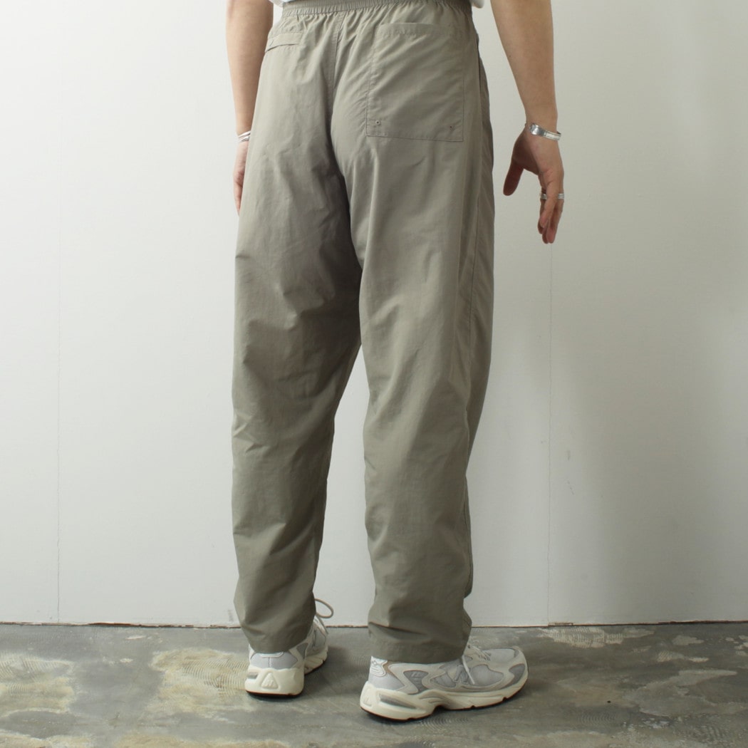 BURLAP OUTFITTER バーラップアウトフィッター サプレックスナイロン トラックパンツ グレージュ TRACK PANT BRINDLE